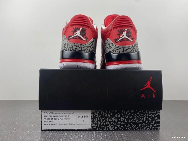 Cheap Husky Air Grateful Jordan 3 AJ3-770438 DJ Khaled Retro 0707
